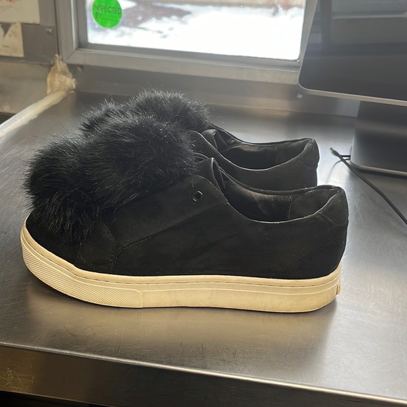 Sam Edelman pom pom platform sneakers. Gently used. - Picture 1 of 7